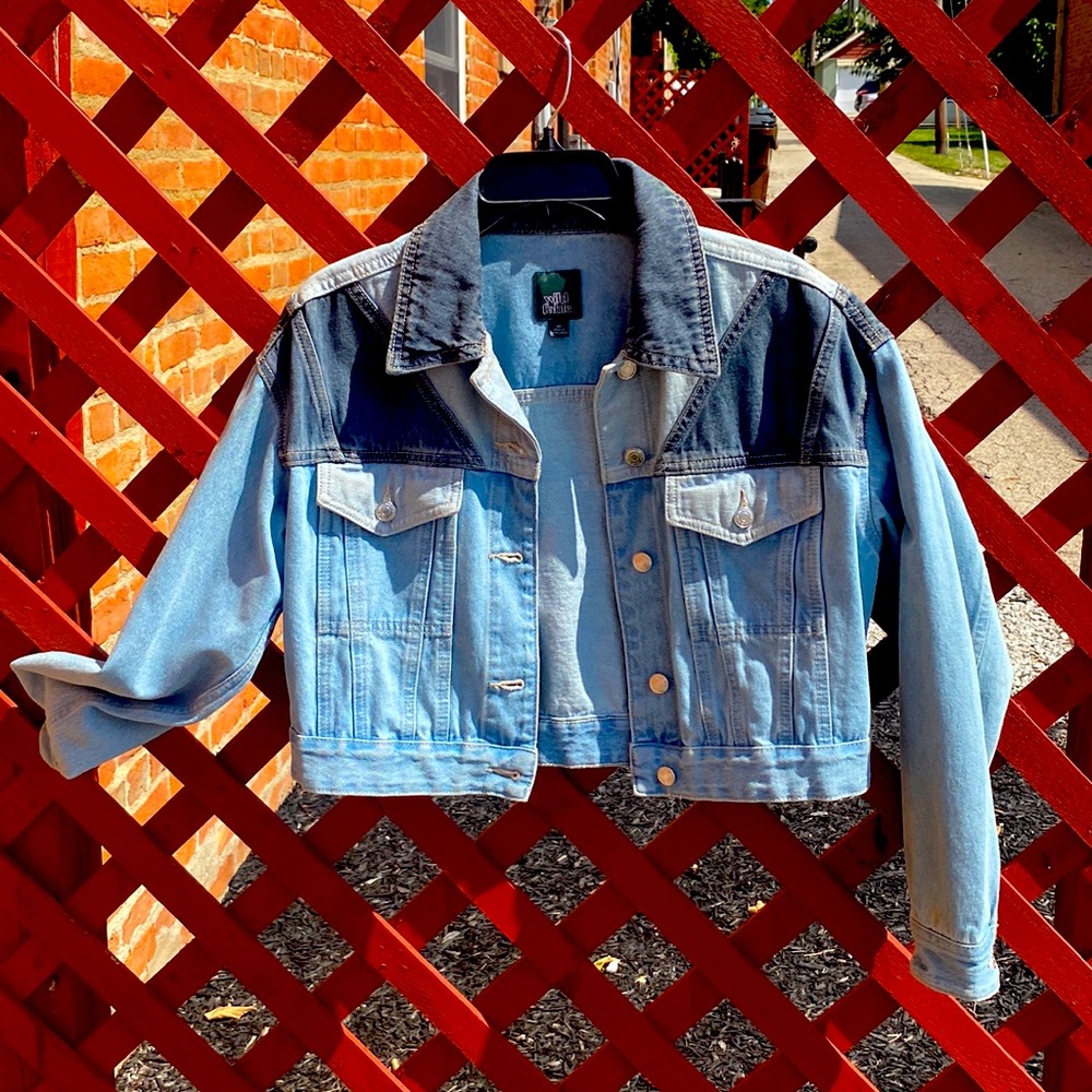 Cropped, XS, wild Fable Jean Jacket